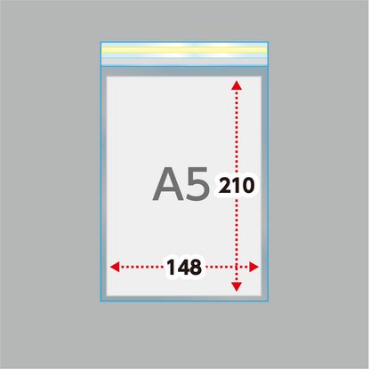 A5タイプ(30μ)160×225+40 フタ糊付(スリム加工) - 100枚パック