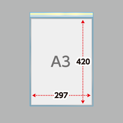 A3タイプ(30μ)310×435＋40フタ糊付(スリム加工) - 100枚パック