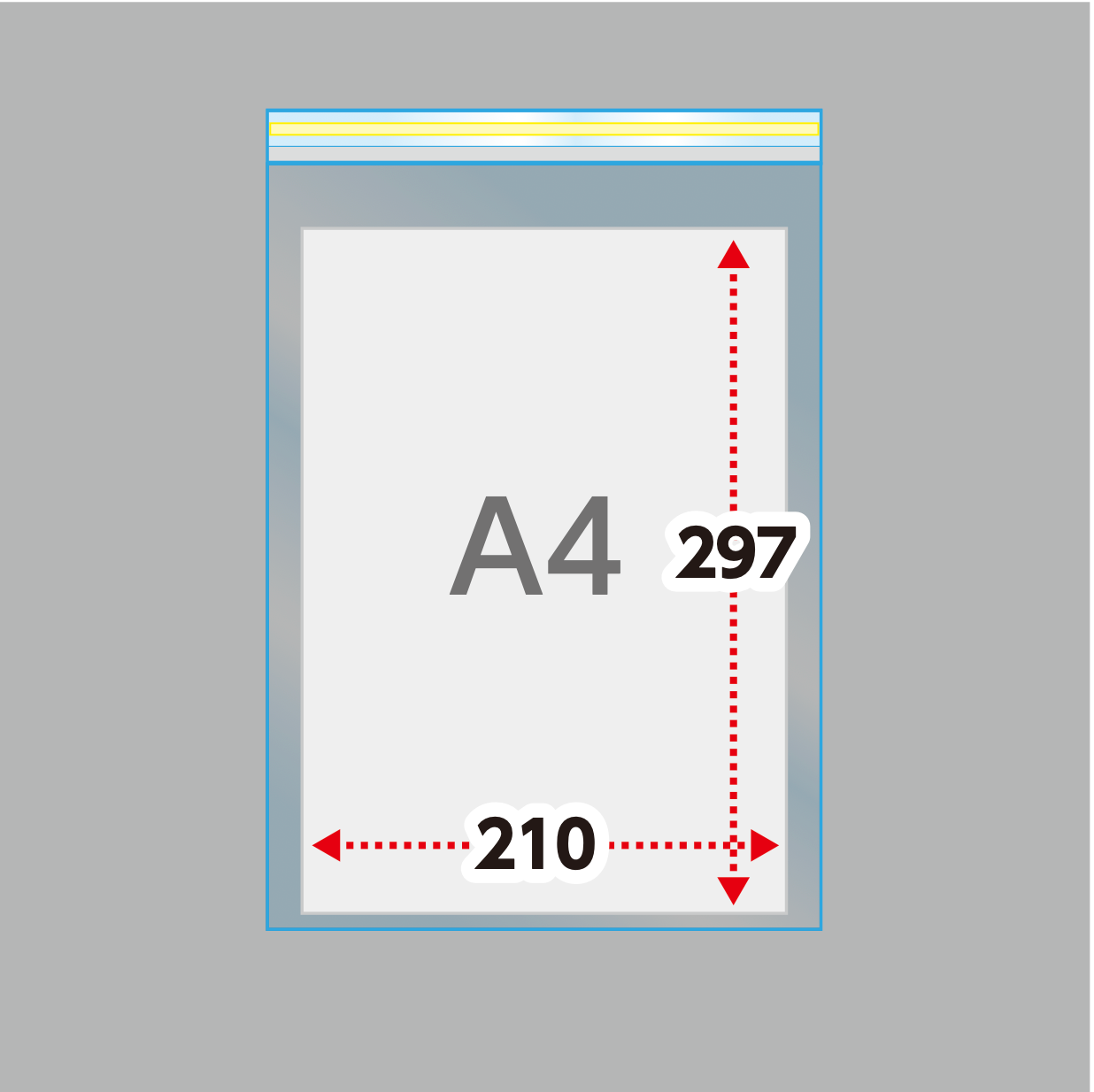 角2タイプ(30μ)240×332+40 フタ糊付(スリム加工) - 100枚パック