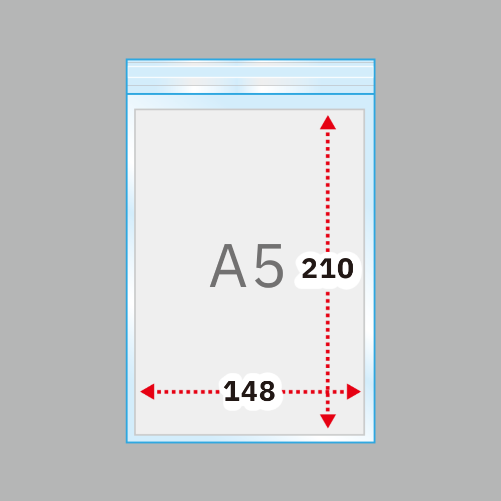 A5タイプ　OPP30μm　160×225+30 フタ糊付-まとめ売り