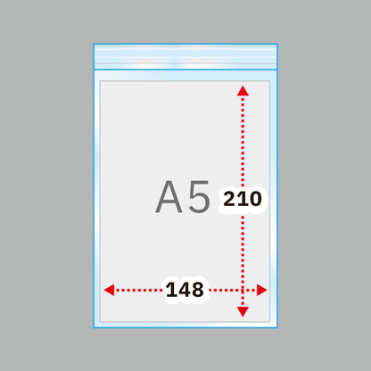 A5タイプ　OPP30μm　160×225+30 フタ糊付-まとめ売り