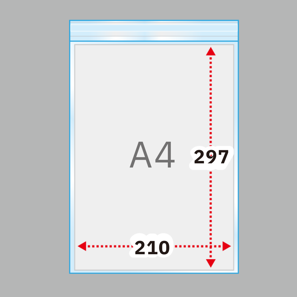 A4タイプ　OPP30μm　225×310+40 フタ糊付-まとめ売り