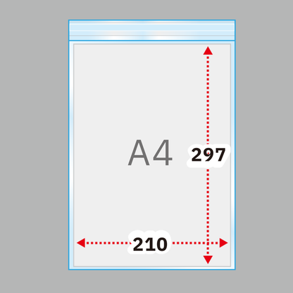 A4タイプ　OPP30μm　225×310+40 フタ糊付-まとめ売り